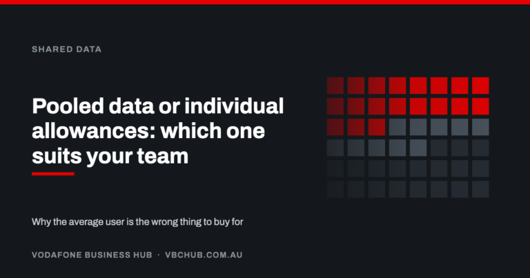 Pooled data or individual allowances: which one suits your team — Vodafone Business Hub